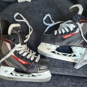 CCM 250 Jetspeed Size 13 Junior Hockey Skates. Black/Grey/Red Barely Worn.